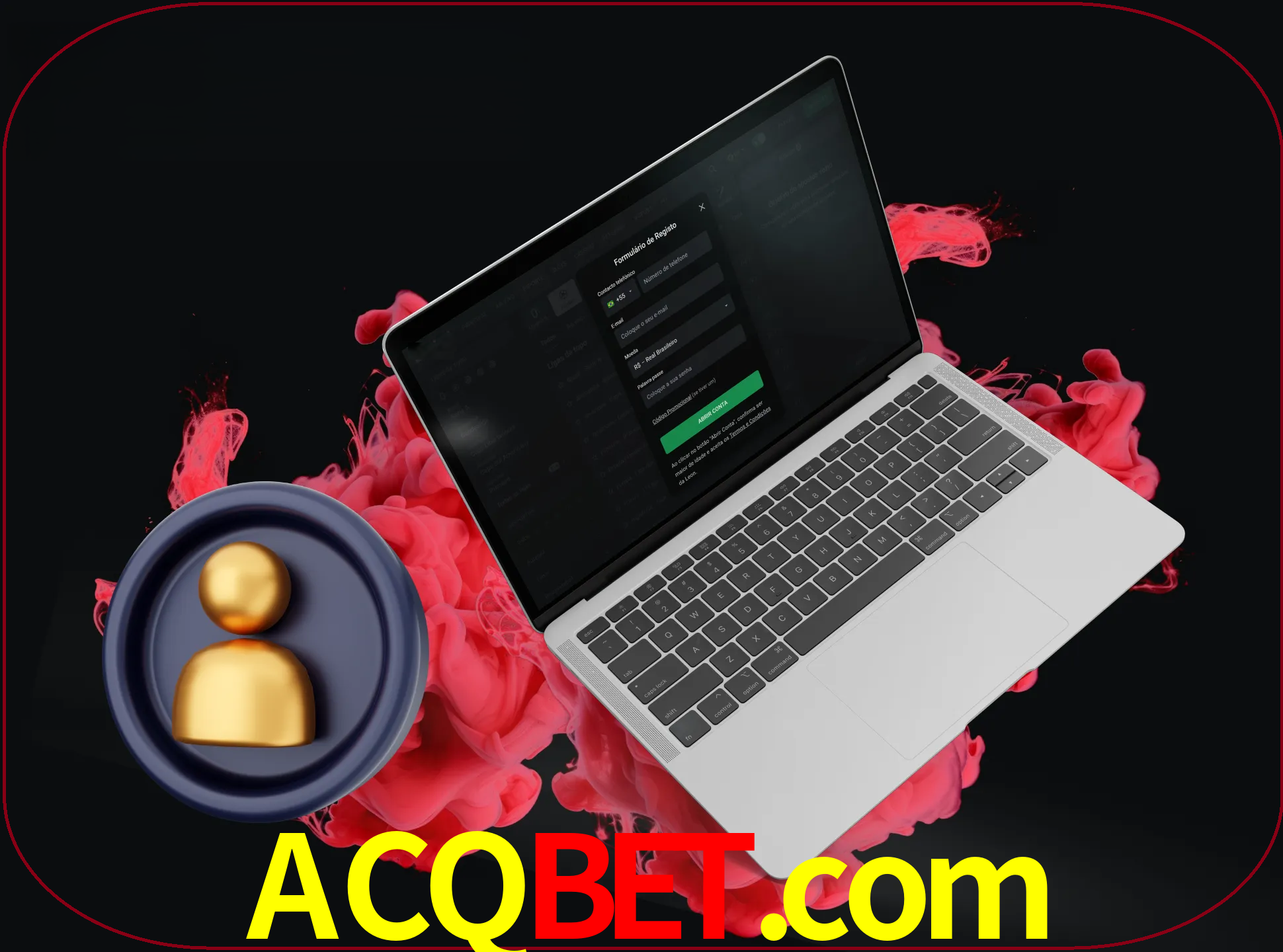 No cabeçalho do site acqbet, clique no botão que o levará a um formulário especial onde terá de introduzir as suas informações actuais.