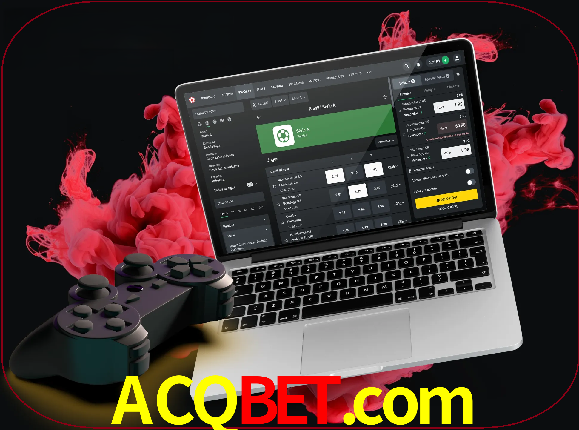 Visite a secção especial de jogos de vídeo em acqbet para descobrir em que jogos pode apostar e ganhar muito dinheiro.