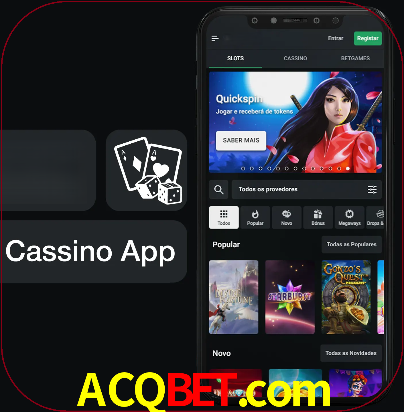 Jogue jogos de cassino e ganhe.