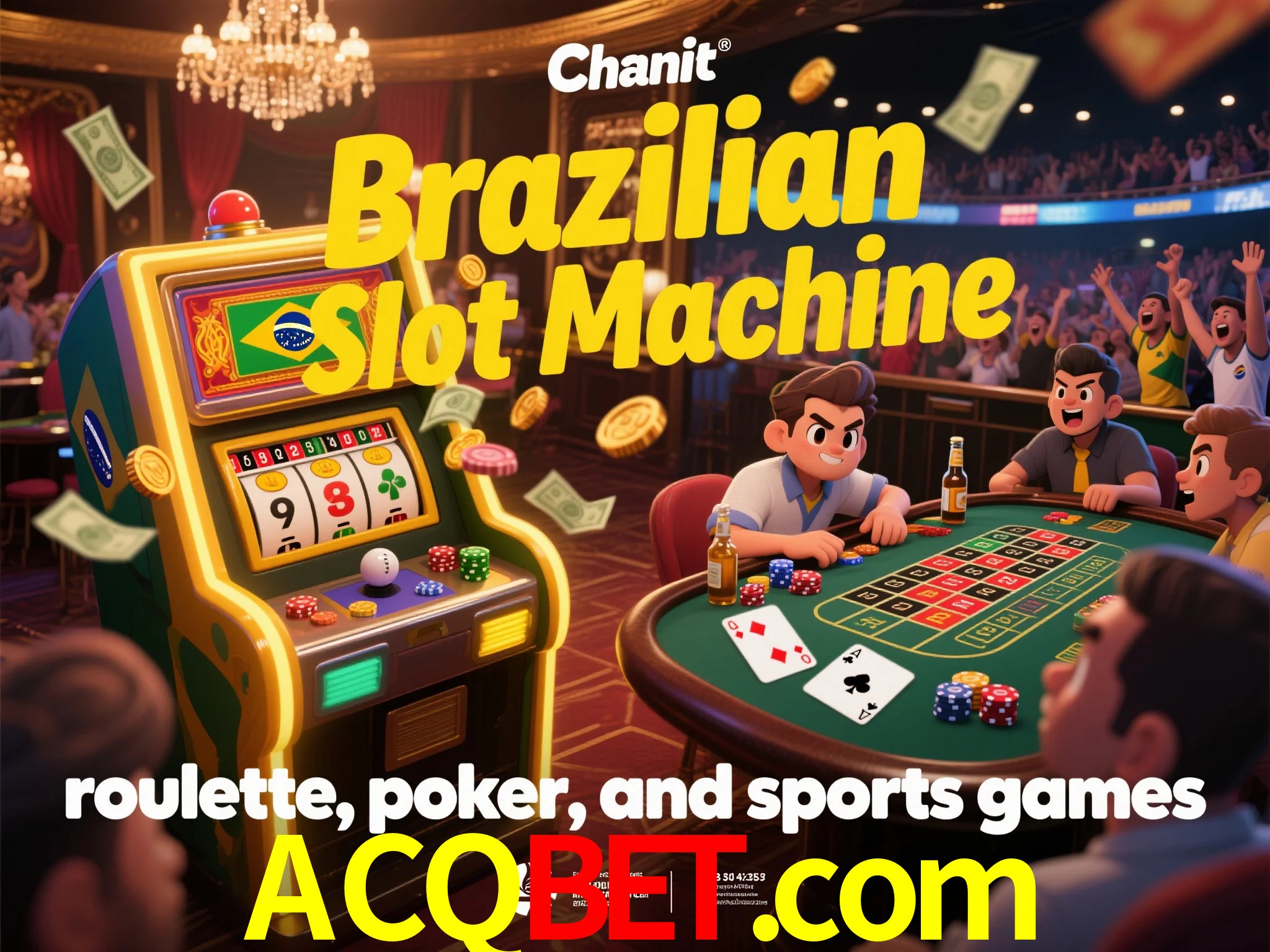 Depositar dinheiro para jogar jogos de cassino.