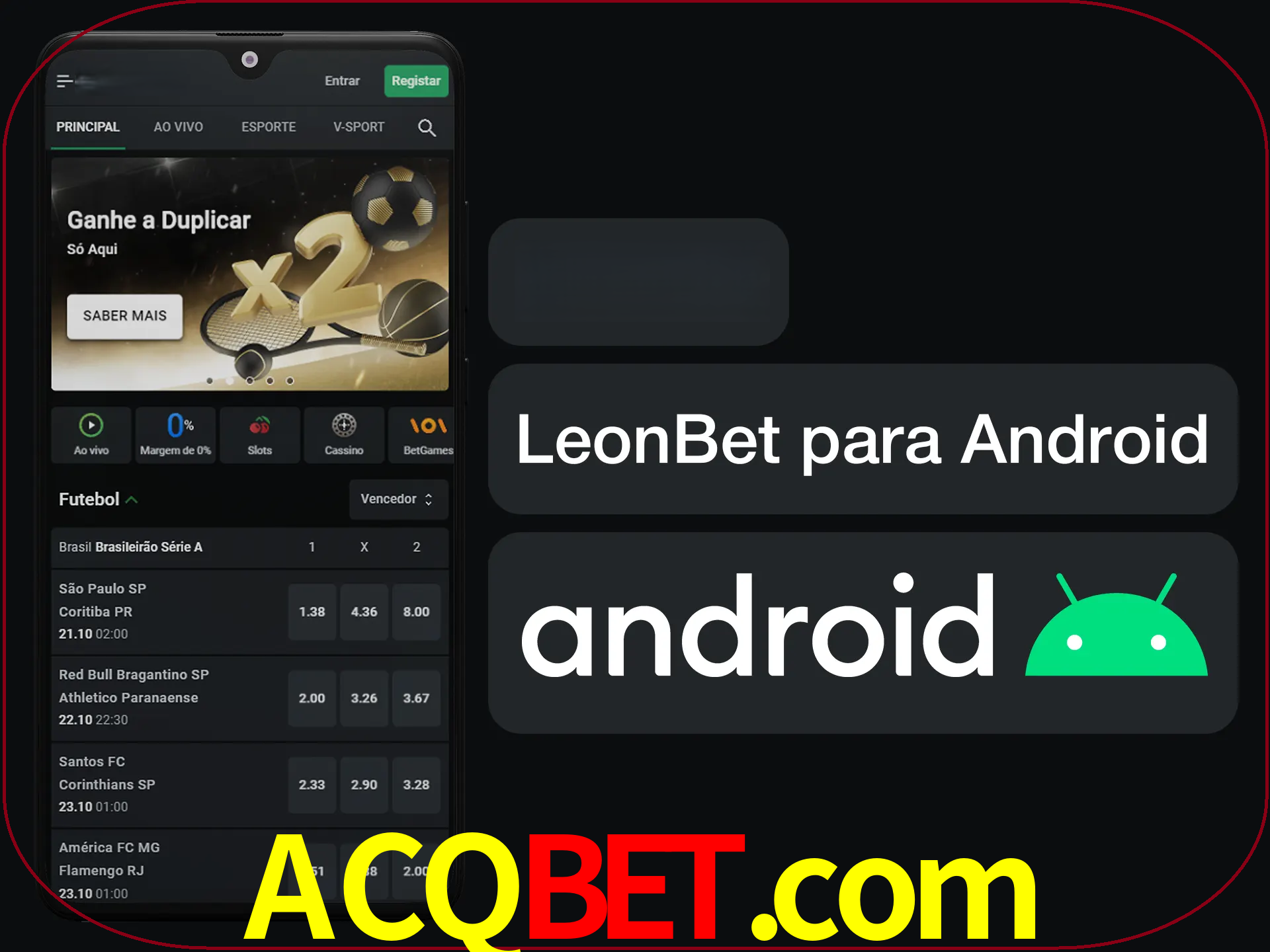 Adquira sua versão poket de LeonBet.